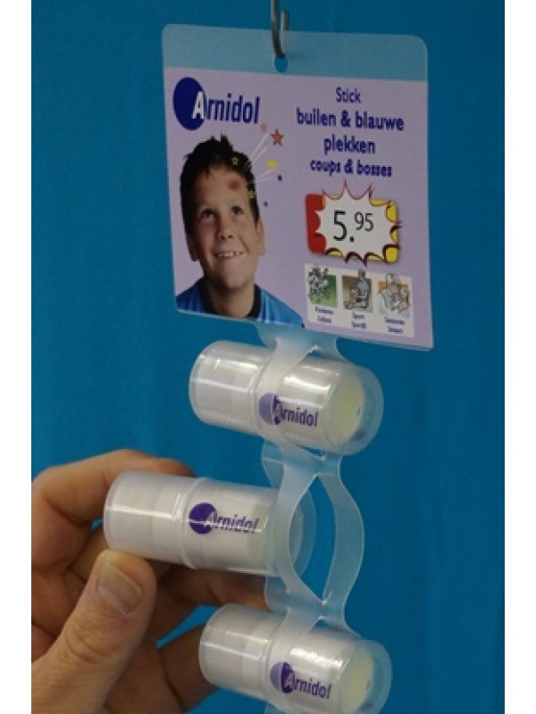 Clipstrip - 1031mm lengte - 12 Slots met kopkaart 100 x 85mm