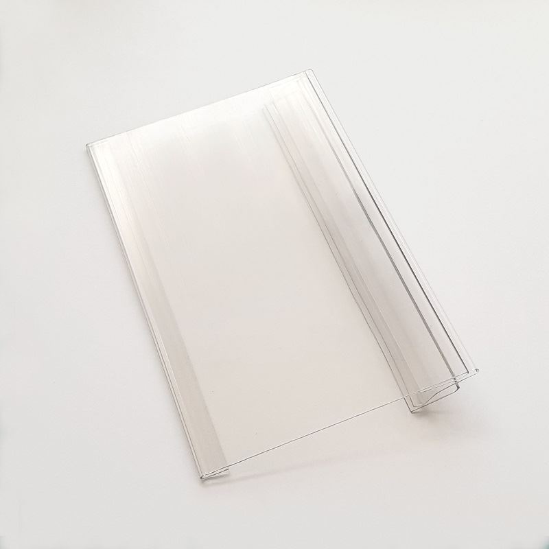 Scharnierende schapkaarthouder 76 x 210mm