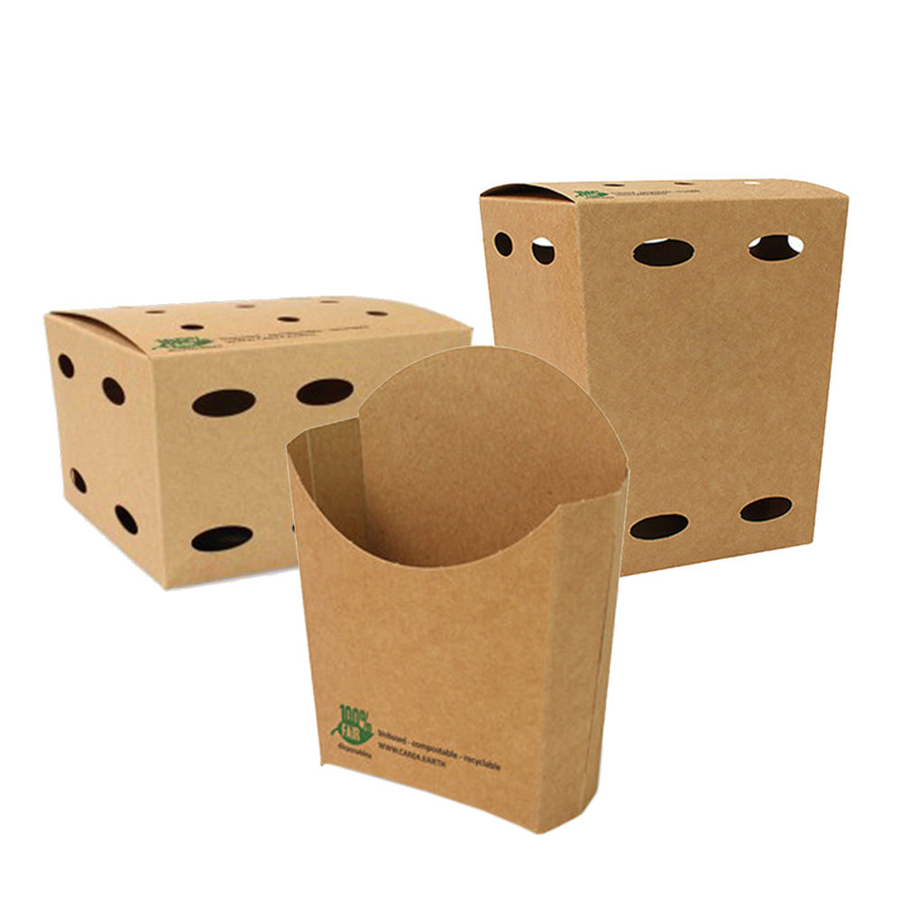 Friet cones en boxen