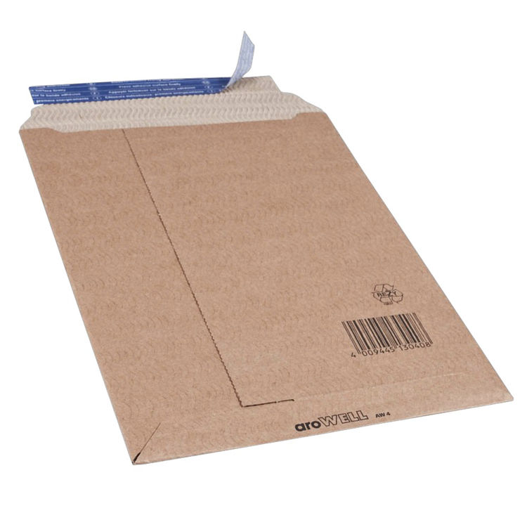 Golf kartonnen enveloppen 175 x 265 + 30 mm met tear- en sluitstrip