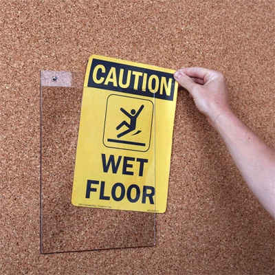 Acryl U-houder A3 Verticaal met 2 Gaten - Transparant Houder