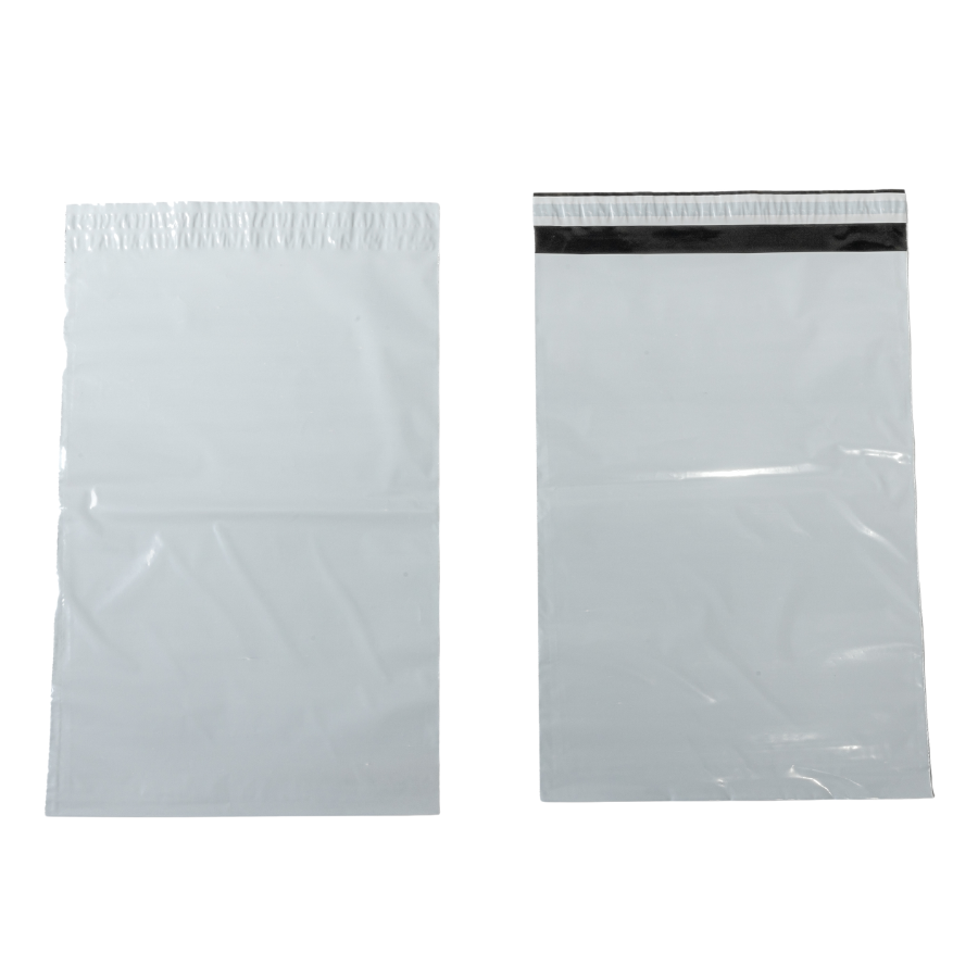 Coex verzendzak gerecycled plastic - 240x325 mm + klep 50 mm