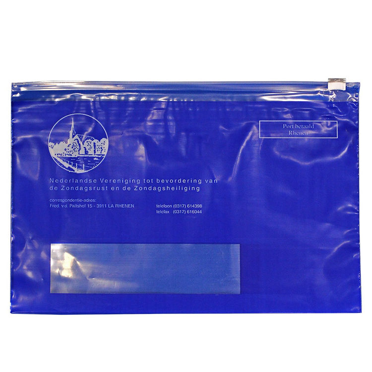 Ritszak - 275 x 175 mm - 70my Transparant - met zipperprofiel