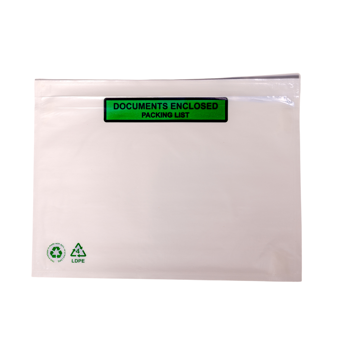 Paklijst enveloppen C5 60% recycled PE Document enclosed - Packinglist
